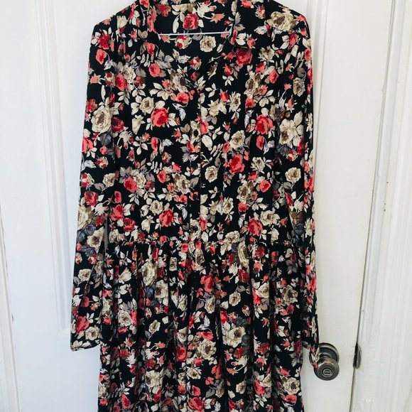 Tall Floral Shirt Dress - never worn - Picture 2 of 7